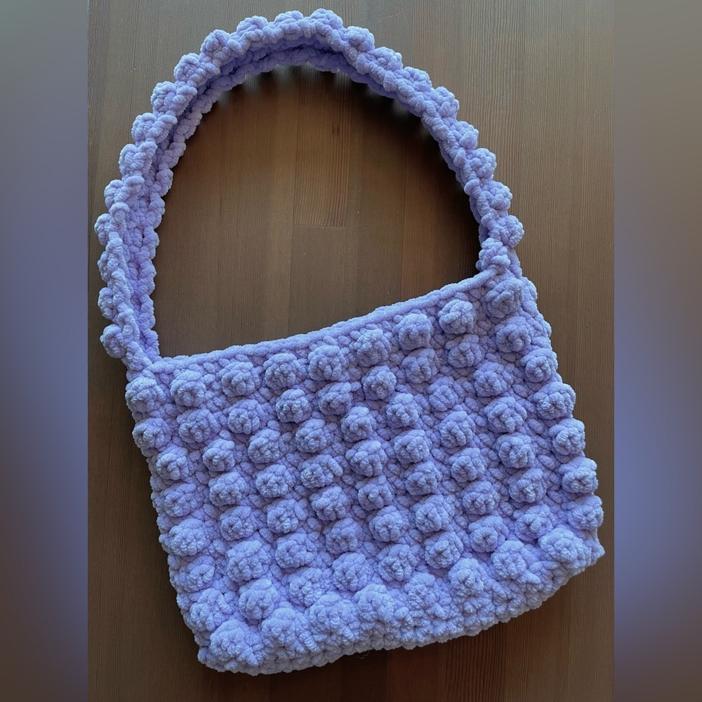 Handmade Crochet Bubble Shoulder Bag